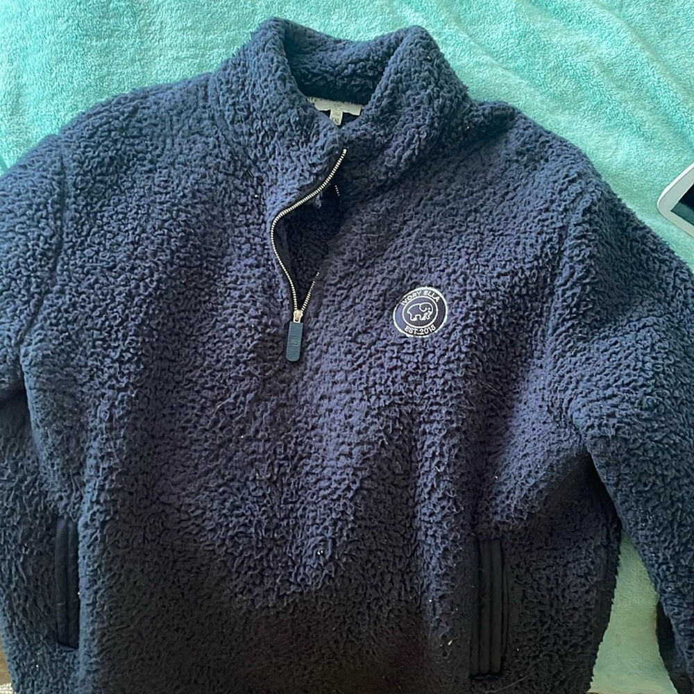 XXL Ivory Ella Sherpa pull over